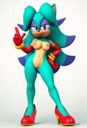 3d 3d_(artwork) ai ai_art ai_generated breezie_the_hedgehog novelai sonic_(series) sonic_the_hedgehog_(series)