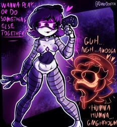 1boys 1girls breasts diddlydooter1 dinkdiddly female male murder_drones n_(murder_drones) small_breasts uzi_(murder_drones) video_game_controller