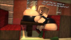 sara abrams (tittank) from minecraft by tittank