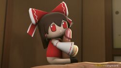 reimu hakurei from fumo plush by yellowcatguard