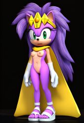 1girls 3d ai_art ai_generated aleena_hedgehog female female_only novelai queen_aleena solo sonic_(series) sonic_the_hedgehog_(series) sonic_underground