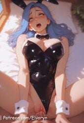 ai_generated bed bedroom big_ass big_breast blush breasts bulma_briefs contrast dragon_ball elvoryn eyes_half_open facial fellatio female female_on_top indoors interracial large_penis light-skinned_female light-skinned_male light_penis light_skin male male/female naked patreon patreon_username penis penis_in_pussy pixiv shiny shiny_skin side_ponytail sweat tongue tongue_out veiny_penis