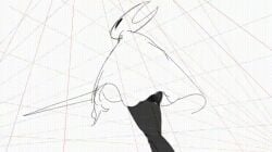 1girls 2_horns austinarts4 big_ass big_butt black_body black_skin bubble_ass bubble_butt bug bug_girl hollow_knight hornet_(hollow_knight) large_ass large_butt silksong
