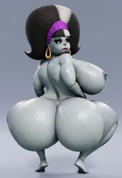1girls 3d 3d_model ai ai_generated ass big_ass big_breasts big_butt black_hair breasts eunice_stein female female_only grey_body hotel_transylvania monster monster_girl naked naked_female nude nude_female simple_background solo solo_female solo_focus stitches tagme thick_ass thick_legs thick_thighs vulkyasha_(style)