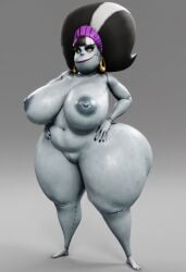1girls 3d 3d_model ai ai_generated ass big_ass big_breasts big_butt black_hair breasts eunice_stein female female_only grey_body hotel_transylvania monster monster_girl naked naked_female nude nude_female simple_background solo solo_female solo_focus stitches tagme thick_ass thick_legs thick_thighs vulkyasha_(style)