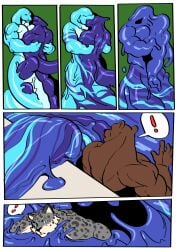 absorption anthro assimilation azzul balls bear big_balls big_penis blowjob blue_body brown_body cock comic cum dick engis_(trencalos) feline fellatio furry fusion gay gigantic_balls gigantic_penis goo_creature green_body growth homosexual hyper hyper_balls hyper_penis jumping kissing lagomorph male male/male male_only male_penetrating markings melting merging muscle_growth muscles muscular muscular_male naga penetration penis penis_growth playful pool rabbit reptile restrained self_sucking selfsuck semen sequence sex shark shark_tail slime snake snow_leopard spots sunbathing swimming tail testicles trencalos ursid ursine vein veiny_penis volleyball