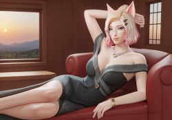 3d ahri ahri_(league_of_legends) ai_generated k/da_ahri k/da_all_out_series k/da_series league_of_legends