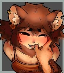 big_eyes bite_marks biting claws cute furry furry_ears furry_female furry_girl girl hand_holding mouse mouse_girl oc one_girl original original_character pov pov_eye_contact shy submissive submissive_female