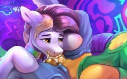 absurd_res balls bodily_fluids clothing collar cum cum_in_mouth cum_inside equid equine fan_character foxpit genital_fluids genitals hasbro hi_res horse male male/male mammal my_little_pony mythological_creature mythological_equine mythology pegasus penis penis_in_mouth pony sucking wings