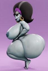 1girls 3d 3d_model ai ai_generated ass big_ass big_breasts big_butt black_hair breasts eunice_stein female female_only grey_body hotel_transylvania monster monster_girl naked naked_female nude nude_female simple_background solo solo_female solo_focus stitches tagme thick_ass thick_legs thick_thighs vulkyasha_(style)