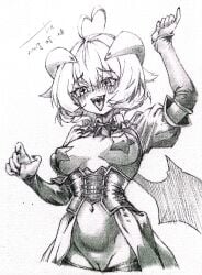 female female_only hand_drawn hiiragi_utena mahou_shoujo_ni_akogarete pasties pussy tongue_out traditional_media_(artwork)