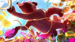 animal_genitalia animal_penis aphrodisiac balls bodily_fluids brown_body brown_fur canine_genitalia canine_penis colored_cum cum detailed_background eating_fruit ejaculation erection eyewear eyewear_only flower_on_head food fruit fur genital_fluids genitals guardians_of_the_galaxy hi_res knot mammal marvel nude penis pink_cum plant procyonid raccoon rocket_raccoon sex sidekick sky snout sunglasses sunglasses_only tail tentacle tentacle_sex tentaclejob unusual_bodily_fluids unusual_cum unusual_genital_fluids watermark whiskers