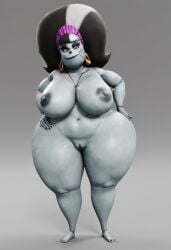 1girls 3d 3d_model ai ai_generated ass big_ass big_breasts big_butt black_hair breasts eunice_stein female female_only grey_body hotel_transylvania monster monster_girl naked naked_female nude nude_female simple_background solo solo_female solo_focus stitches tagme thick_ass thick_legs thick_thighs vulkyasha_(style)