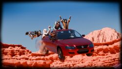 16:9 3d_(artwork) 4k absurd_res anthro blender_(artwork) border_collie canid canine canis clothed clothing collie detailed_background digital_media_(artwork) domestic_dog felid fennec_fox fox fur group hair herding_dog hi_res holden_(manufacturer) lagomorph leporid lion machine male mammal pantherine pastoral_dog rabbit robot rose_bursyoji rosecreates sergal sheepdog tail true_fox white_body white_fur wickerbeast widescreen