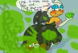 1boy 1girls anthro ass ass ass_focus bat big_ass big_butt brappycatty bubble_ass bubble_butt butt_focus canine chaos_emerald facesitting fart fart_cloud fart_fetish farting farting_in_face farting_on_face farts furry huge_ass huge_butt original_character rouge_the_bat sega sonic_(series) sonic_the_hedgehog_(series) sunniefunnie