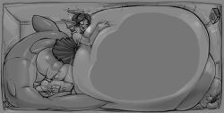 1boy 1girls ass beepunz big_breasts breasts classroom female female/male gummy_(beepunz) hand_on_breast heart huge_breasts hyper hyper_breasts male male/female massive_breasts octin_(beepunz) room_filling school school_uniform schoolgirl shark squid tagme thick thick_ass
