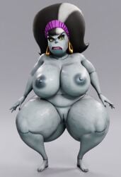1girls 3d 3d_model ai ai_generated ass big_ass big_breasts big_butt black_hair breasts eunice_stein female female_only grey_body hotel_transylvania monster monster_girl naked naked_female nude nude_female simple_background solo solo_female solo_focus stitches tagme thick_ass thick_legs thick_thighs vulkyasha_(style)