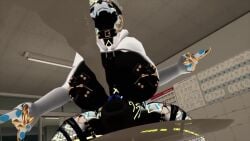 1futa 3d big_breasts black_fur blue_eyes collar cum cum_on_viewer cumshot fangs furry futanari hyena low-angle_view nipple_piercing piercing short_playtime sloppydragons sound tagme tagme_(character) thick_thighs video vrchat white_body white_fur wide_hips