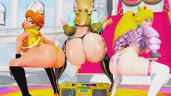 3d 3d_animation 3girls animated ass ass_cleavage ass_crack ass_jiggle ass_shake big_ass big_breasts big_butt blonde_hair body_control bottom_heavy bouncing_ass bouncing_butt breasts brown_hair bubble_ass bubble_butt butt_bump butt_crack butt_jiggle butt_shake curvaceous dirty_dancing donkey_kong_bananza duo duo_focus earrings enormous_ass fat_ass fat_butt female female_focus female_only gigantic_ass gigantic_thighs gold_boombox_(prevence) hi_res high_resolution highres hips huge_ass huge_breasts huge_butt huge_thighs hyper hyper_ass hyper_thighs indoors jiggling_ass jiggling_breasts jiggling_butt large_ass large_breasts large_butt long_hair looking_at_another looking_back looking_over_eyewear looking_over_glasses looking_over_sunglasses mario_(series) massive_ass massive_thighs mp4 multiple_girls nintendo no_sound pawg prevence princess_daisy princess_peach princess_rosalina seductive seductive_dance shaking_ass shaking_butt short_hair shorter_than_10_seconds smelly_ass standing sunglasses super_mario_bros. tagme thick_ass thick_butt thick_thighs thighhighs thighs thong tinted_eyewear twerk_hypnosis twerking video voluptuous wide_hips winter_peach_(driverbunny37) ych