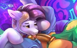 absurd_res balls clothing collar equid equine fan_character foxpit genitals hasbro hi_res horse licking male male/male mammal my_little_pony mythological_creature mythological_equine mythology oral pegasus penile penis penis_lick pony sex tongue tongue_out wings