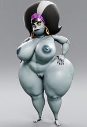 1girls 3d 3d_model ai ai_generated ass big_ass big_breasts big_butt black_hair breasts eunice_stein female female_only grey_body hotel_transylvania monster monster_girl naked naked_female nude nude_female simple_background solo solo_female solo_focus stitches tagme thick_ass thick_legs thick_thighs vulkyasha_(style)
