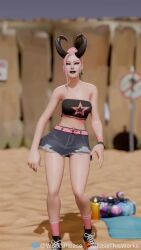 1girls 2025 3d 3d_(artwork) 9:16 animated areolae ass beach blender breasts clothed clothing dance dancing demon demon_girl demon_horns emote epic_games fortnite fortnite:_battle_royale haze_(fortnite) hi_res highres horns jean_shorts jean_skirt jiggle jiggling jiggling_ass jiggling_breasts jiggling_butt light-skinned_female light_skin longer_than_30_seconds loop looping_animation medium_breasts music nipples pale-skinned_female pale_skin petite petite_body pink_hair pleasethisworks presenting presenting_breasts presenting_pussy pussy pussy_lips sand shaved_crotch shaved_pussy showing_off skirt small_breasts sound sound_effects surf_witch_(fortnite) tagme tanline tanlines vagina vertical_video video watermark