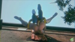2boys 3d_animation against_wall anal anal_sex animated animation bonoimma brick_wall cape_only father_and_son fucked fucking gay gay_sex incest invincible mark_grayson moustache multicolored_hair naked naked_male no_pants no_underwear nolan_grayson nude nude_male omni-man pantless park penetration public public_indecency public_sex sex shirt_only tagme video yaoi