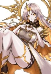 child_bearing_hips female fire_emblem fire_emblem_heroes goddess gullveig_(fire_emblem) horn large_breasts light-skinned_female pale_skin rotomdocs tagme white_hair wide_hips yellow_eyes