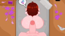 1boy 1girls about_to_pound_the_fuck_outta_em anal animated areola arms_on_bed ass ass_bigger_than_head ass_focus auburn_hair background beat_banger bed bedroom bedroom_background bedroom_sex before_anal before_sex black_eyes bouncing_ass bouncing_breasts breasts brown_hair clothes_on_floor cock_in_ass cock_slap condoms_on_floor doggy_style face_down_ass_up female female_on_bottom first_anal horny_female huge_ass huge_breasts huge_cock inviting inviting_to_fuck inviting_to_sex laiya(oc) lips looking_at_viewer male naked naked_female panty penis penis_in_ass phone pillow pixel_animation pixel_art pounding pounding_ass sex_from_behind shiny_ass shiny_butt slap slapping_butt text_bubble thick_ass thick_female thick_hips thick_legs thick_thighs unprotected_sex used_condom used_condoms voluptuous voluptuous_female zionosprites