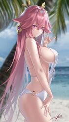 1girls female genshin_impact solo solo_female tagme yabacha yae_miko