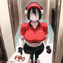 1futa abs ai_generated avatar_the_last_airbender big_breasts big_penis blind bulge bulge_through_clothing delivery_employee futa_only futanari huge_breasts looking_at_viewer masturbation muscular muscular_arms muscular_female muscular_futanari pizza pov seerxiao tagme testicles thick_thighs toph_bei_fong wide_hips