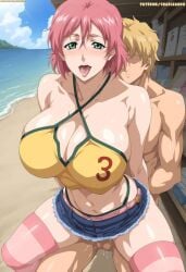 1girls ai_generated charizardo iihara_nao red_hair resort_boin