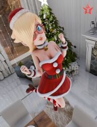 1girls 2024 3d 3d_(artwork) 3d_model 3d_render arms_up bell big_breasts blonde_hair blue_eyes blush blushing_at_viewer blushing_female breasts christmas christmas_outfit female female_only glasses guinreds hat leg_up lips long_hair looking_at_viewer looking_pleasured make_up makeup mario_(series) nintendo one_eye_covered princess_rosalina shiny_ass shiny_breasts shiny_butt shiny_hair shiny_skin smile smiling smiling_at_viewer socks socks_(marking) solo solo_female solo_focus super_mario_galaxy tree video_game_character video_games white_skin white_skinned_female yellow_hair