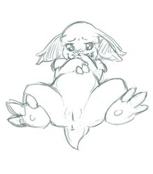 2013 anus blush female feral lying nidorina nintendo nyar on_back pokemon pussy shy sketch solo spread_legs spreading video_games