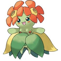 bellossom breasts edit edited_art edited_image edited_official_artwork nude orange_nipples plant plant_girl plant_hair pokemon_(species) pubic_hair pussy