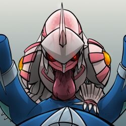 2022 ambiguous_feral ambiguous_gender ambiguous_penetrated animal_genitalia black_sclera claws dialga duo erection fellatio feral feral_on_feral feral_penetrated feral_penetrating feral_penetrating_feral feral_pov first_person_view generation_4_pokemon genital_slit genitals glowing glowing_eyes grey_background horn legendary_pokemon legs_up looking_at_another looking_at_partner looking_at_viewer lying male male/ambiguous male_feral male_penetrating male_penetrating_ambiguous male_pov nintendo on_back oral palkia penetrating_pov penetration penile penis pokemon pokemon_(species) red_eyes sex simple_background tohjoma vein veiny_penis white_claws