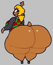 big_ass big_breasts breasts bubble_butt chip_at_night deltarune female furry huge_ass huge_breasts noelle_holiday tagme thick_thighs wide_hips