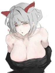 arena_of_valor boby_069 half_naked large_breasts off_shoulder qi_(arena_of_valor) tagme white_hair yellow_eyes