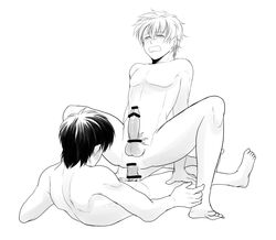 2boys gay gintama gintoki_sakata hijikata_toshiro ichirentakusho male male_only tagme yaoi