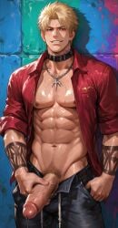 shen woo from king of fighters by silverkoray