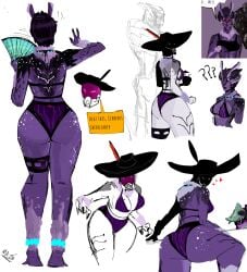 alien alien_girl antennae ass ass_focus beach bikini bikini_bottom bikini_top bra breasts breasts character_sheet collar fluffy freckles garrus_vakarian glowing_body glowing_eyes hips lipstick mass_effect massive_butt moth pixie_cut pool purple_skin quarian short_hair tali'zorah_nar_rayya thicc thicc_thighs thick_ass thick_thighs thighs