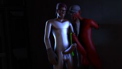 2boys 3d demon demon_boy erection femboy gay hands_tied huge_balls huge_cock male precum precum_drip scout scout_(team_fortress_2) scoutcest scoutfun team_fortress_2