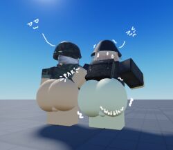 big_ass cold_war cold_war(roblox) east_germany gay gay_couple german howdidwegethere marine massive_ass military_uniform roblox roblox_studio robloxian spanking_ass sunlight teasing wobbling_ass