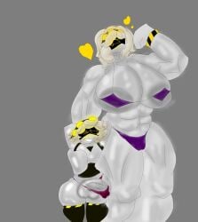 alternate_version_available bikini femboy large_penis murder_drones muscular muscular_female n_(murder_drones) smooyt v_(murder_drones)