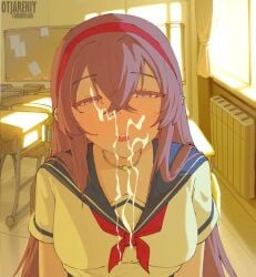1boy 1girls 2d animated bukkake clothed_female cum cum_on_face cumshot female long_hair male male_pov mp4 no_sound otjareniy pink_hair pov school_uniform schoolgirl shorter_than_10_seconds shorter_than_30_seconds tagme video