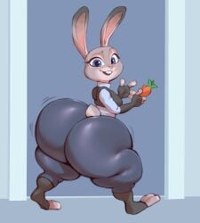 1girls 2d anthro ass big_ass bottom_heavy bubble_ass bubble_butt carrot cuddlecore describing_butt dialogue edit fat_ass female female_only full_color fully_clothed furry furry_only huge_ass judy_hopps lagomorph large_ass looking_at_viewer massive_ass no_penetration police police_uniform policewoman rabbit shortstack solo solo_female talking_to_viewer textless thick_ass thick_thighs thunder_thighs wide_hips zootopia