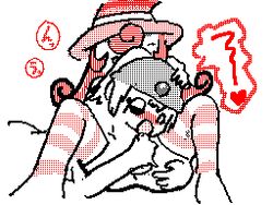 1futa 1girls animated blush cum erection fellatio female female_focus flipnote_studio futanari goombella handjob hat heart human intersex intersex/female intersex_penetrating licking long_hair mario_(series) monochrome nintendo oral oral_sex paper_mario partially_colored penan penis ponytail shadow_siren spread_legs thighhighs tied_hair toony vivian_(paper_mario)