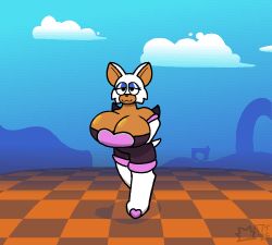 rouge the bat from sega by mattthetooncat
