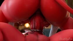1boy 1girls 3d absurdly_large_cock animated ass cock_ring demon demon_girl demon_tail dividebyezer0 helluva_boss large_breasts large_penis male/female millie_(helluva_boss) moaning moxxie_(helluva_boss) nipple_piercing red_skin riding sex sound tail vaginal video