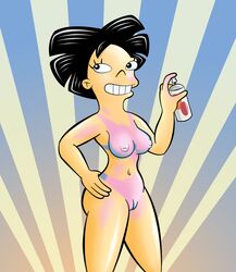 amy_wong female female_only futurama human solo spray-on_bikini tagme